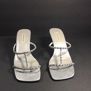 GENTLY USE PARADE SLIVER HEELS SIZE 10  3 INCH HEELS